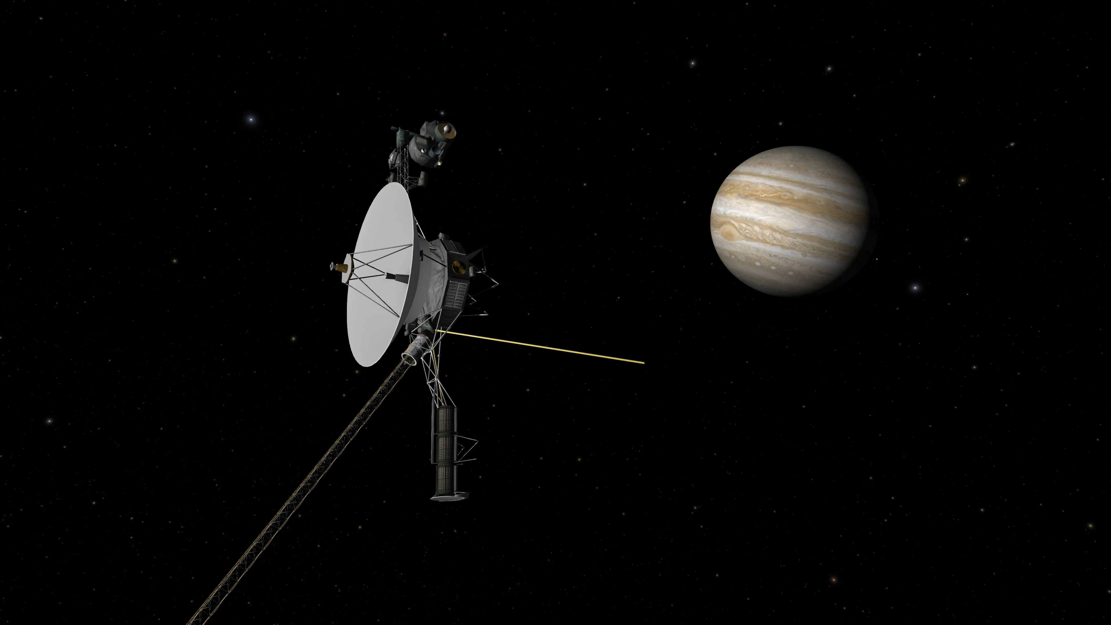 Voyager spacecraft trajectory visualization in OpenSpace